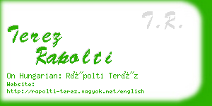 terez rapolti business card